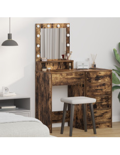 Tavolo da Trucco Rovere fumé 50 x 41 x 135 cm Legno multistrato