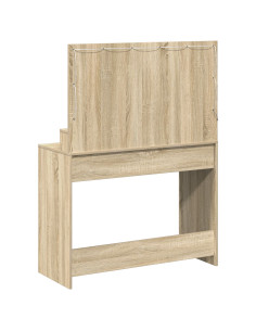 Tavolo da Trucco con specchio Rovere Sonoma 100 x 41 x 135 cm 2