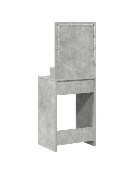 Toletta  con luci LED Grigio Cemento 50x41x135 cm