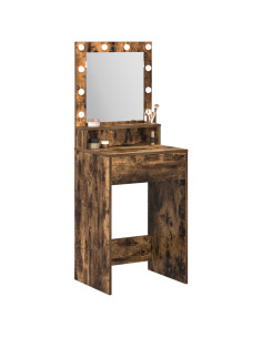 Tavolo da Trucco Rovere fumé 50 x 41 x 135 cm Legno multistrato 2