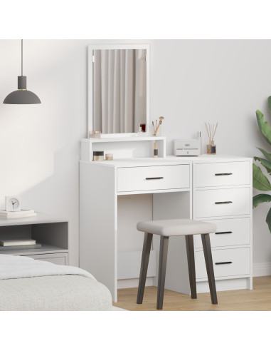 Tavolo da Trucco Bianco 50 x 41 x 140 cm Legno multistrato