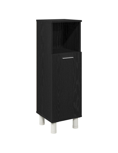 Set di mobili per il bagno 3 pcs Nero 30 x 30 x 99,5 cm