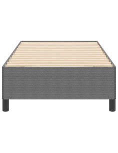 Letto a molle Grigio chiaro 100 x 200 cm Velluto 2