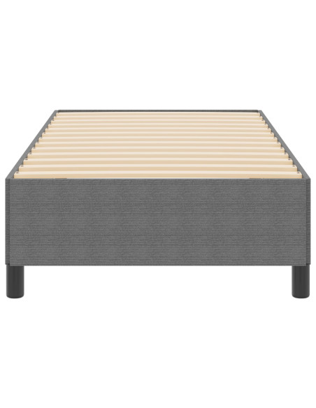 Letto a molle Grigio chiaro 100 x 200 cm Velluto