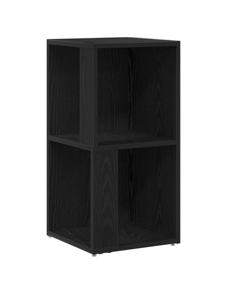Armadio Angolare  Nero Rovere 33x33x67 cm Legno ingegnerizzato