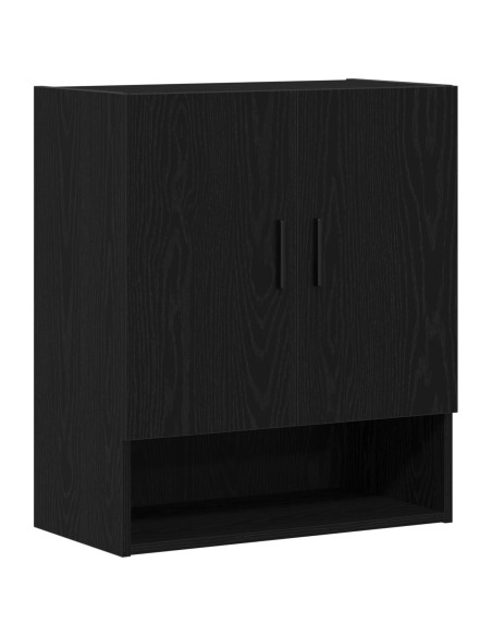 Armadio a muro  Nero Rovere 60x31x70 cm in legno ingegnerizzato