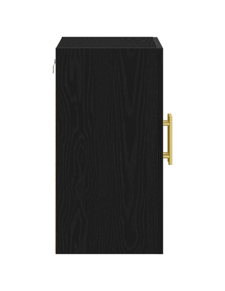 Armadio a muro  Nero Rovere 60x31x70 cm Legno ingegnerizzato