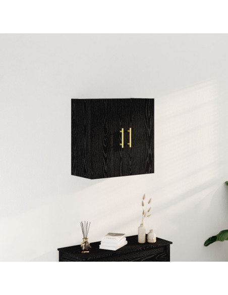 Armadio a muro  Nero Rovere 60x31x70 cm Legno ingegnerizzato