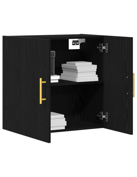 Armadio a muro  Nero Rovere 60x31x70 cm Legno ingegnerizzato