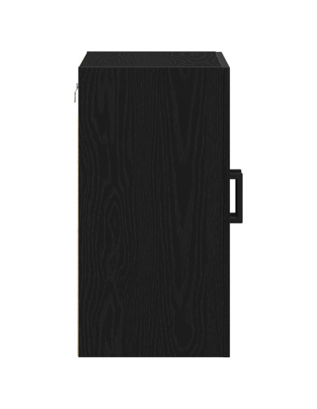 Armadio a muro  Nero Rovere 60x31x60 cm Legno ingegnerizzato