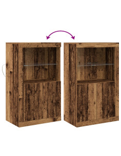 Madia LED Legno vecchio 60,5 x 37 x 100 cm Legno multistrato 2