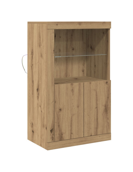 Madia LED Rovere artigianale 60,5 x 37 x 100 cm