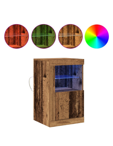 Madia LED Legno vecchio 41 x 37 x 67 cm Legno multistrato