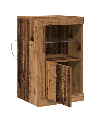 Madia LED Legno vecchio 41 x 37 x 67 cm Legno multistrato