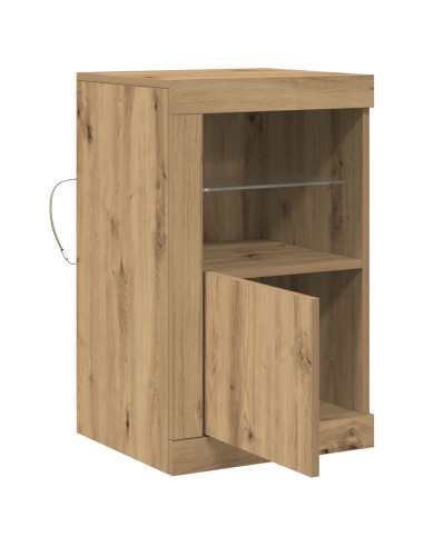 Madia LED Rovere artigianale 41 x 37 x 67 cm Legno multistrato