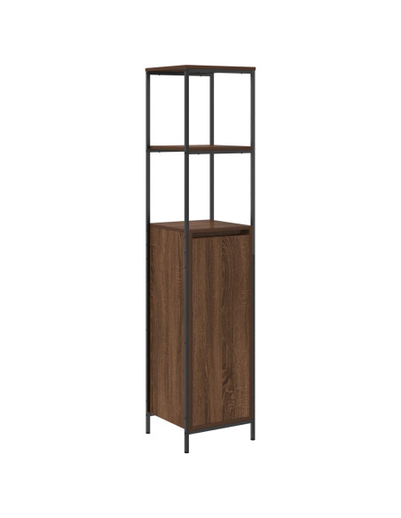 Set di Mobili per Bagno in 3 Pezzi in Legno Ingegnerizzato Marrone