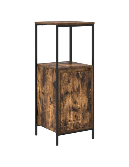 Set di mobili per il bagno 5 pcs Rovere Affumicato e Nero