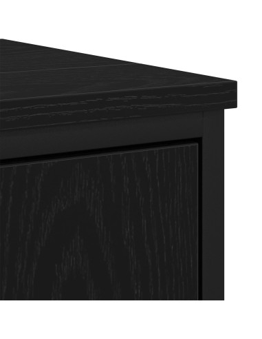 Armadio per Lavabo da Bagno Rovere Nero 60 x 30 x 60 cm