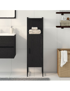 Set di mobili per il bagno Rovere Nero 33 x 33 x 120,5 cm