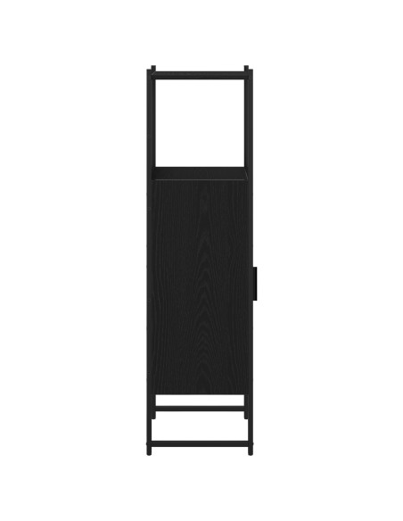 Mobile da bagno  Nero Rovere 33x33x120,5 cm in legno ingegnerizzato