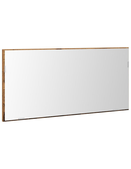 Mobiletto da Bagno  con Luci a LED in Legno Vecchio 80x37 cm