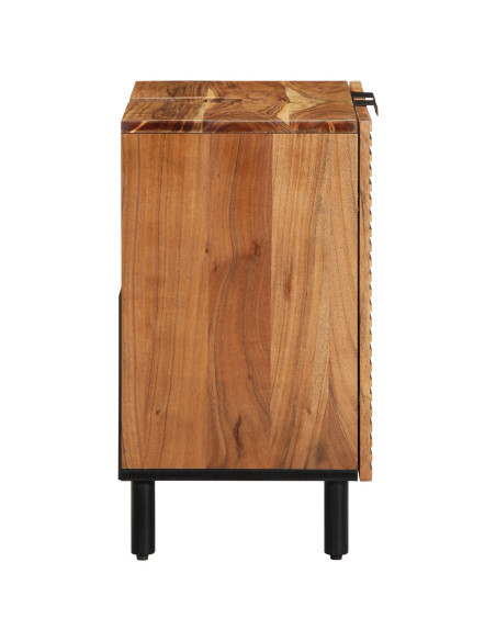 Mobile Lavabo da Bagno  62x33x58 cm in Legno Massello di Acacia
