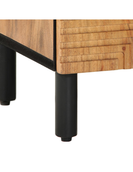 Mobile Lavabo da Bagno  62x33x58 cm in Legno Massello di Acacia