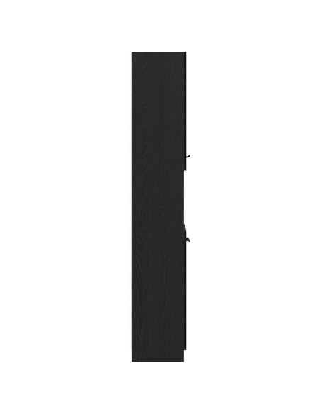 Mobile da bagno in rovere nero  - 32x34x188,5 cm
