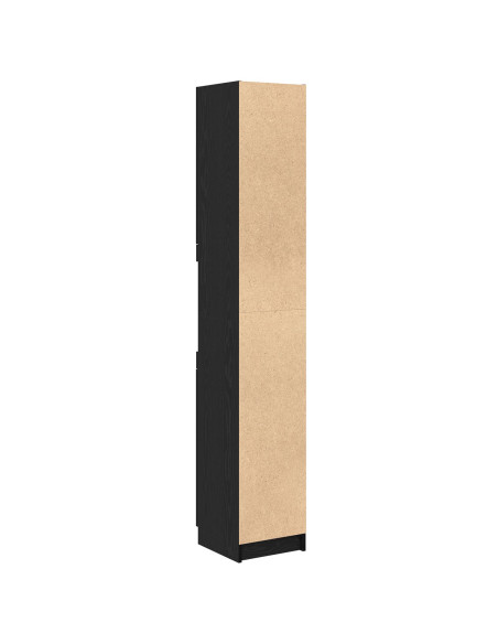 Mobile da bagno in rovere nero  - 32x34x188,5 cm