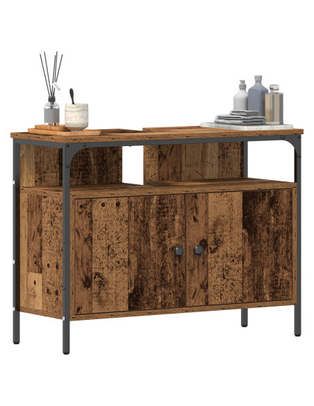 Mobile da Bagno  in Legno Vecchio 80x30x60 cm in Legno Ingegnerizzato