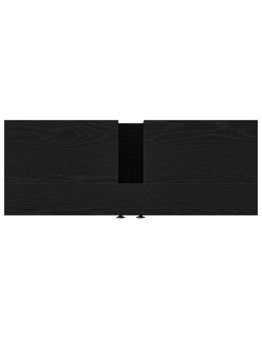 Armadio per Lavabo da Bagno Rovere nero 80 x 30 x 60 cm