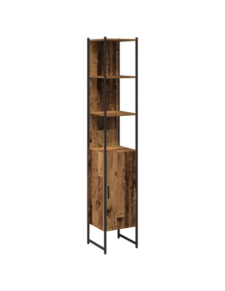 Mobile da Bagno in Legno Vecchio 33x33x185,5 cm Legno Ingenerizzato