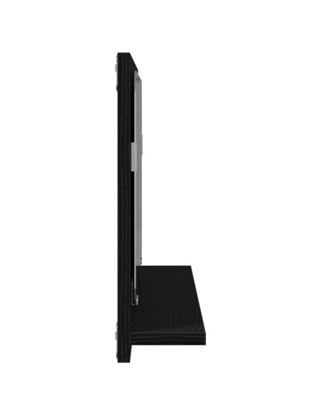 Specchio da bagno  nero rovere 60x10,5x37 cm legno ingegnerizzato