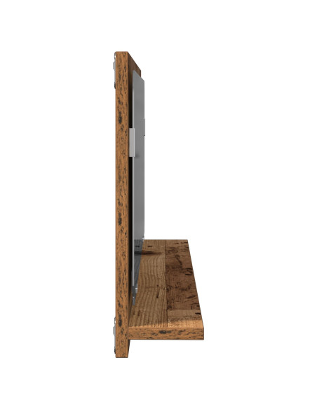 Specchio da bagno  in legno invecchiato 90x10,5x37 cm