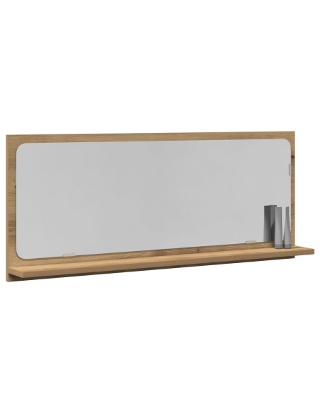 Mensola Specchio rovere artigianale 90 x 10,5 x 37 cm