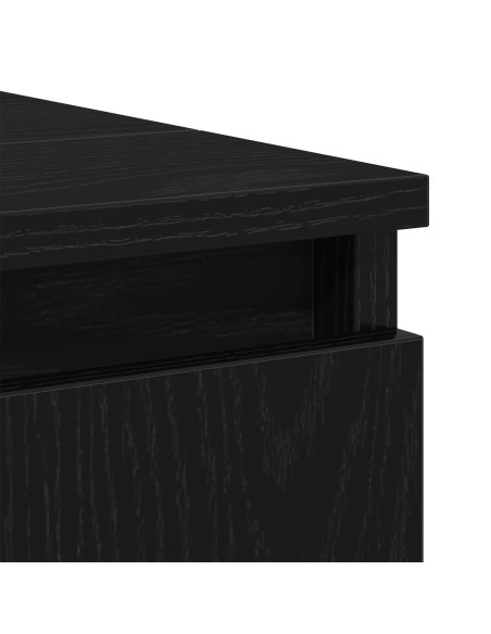 Mobile Lavabo Nero Rovere 58x33x60 cm Legno Ingegnerizzato