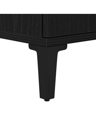 Armadio per Lavabo da Bagno Rovere Nero 58 x 33 x 60 cm