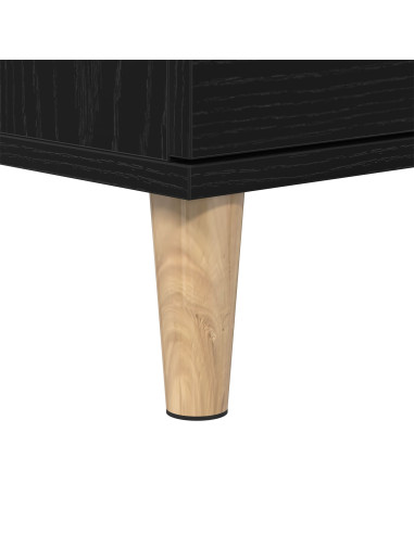 Armadio per Lavabo da Bagno Rovere Nero 80 x 33 x 60 cm