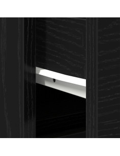 Armadio per Lavabo da Bagno Rovere Nero 80 x 33 x 60 cm