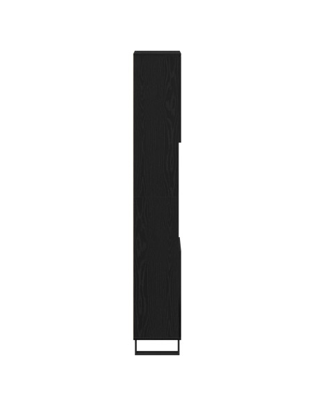 Mobile da bagno  Nero Rovere 30x30x190 cm Legno ingegnerizzato