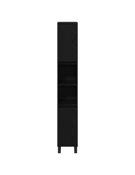 Mobile da bagno  Nero Rovere 30x30x190 cm Legno ingegnerizzato