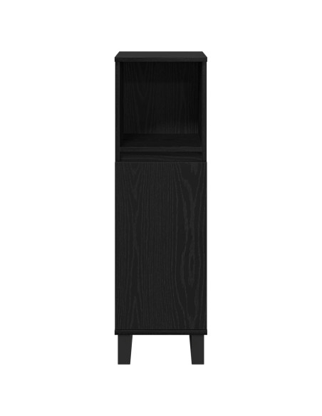 Mobile da bagno  Nero Rovere 30x30x100 cm Legno ingegnerizzato