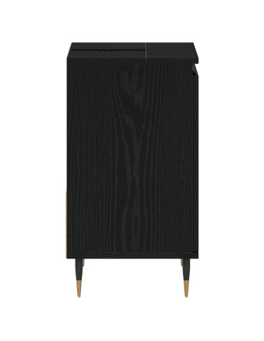 Mobile da Bagno Rovere Nero 65 x 33 x 60 cm Legno multistrato