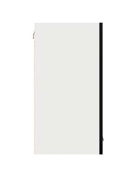 Armadio sospeso in rovere nero 60x31x60 cm realizzato in legno ingegnerizzato