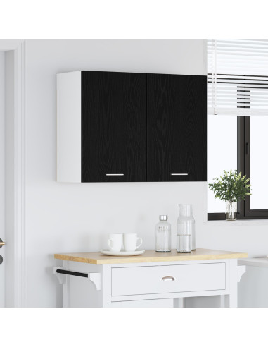 Armadio pensile Lyon Rovere Nero 80 x 31 x 60 cm