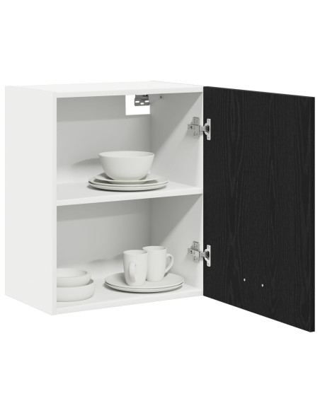 Armadi a muro  - 2 confezioni - Rovere nero, 100x31x60 cm - Realizzati in legno ingegnerizzato