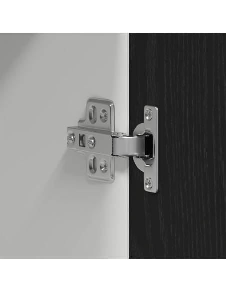 Armadio a Sospensione  in Rovere Nero - 60x31x60 cm, Realizzato in Legno Ingegnerizzato