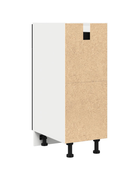 Mobile con cassetti in rovere nero - 30x46x81.5 cm