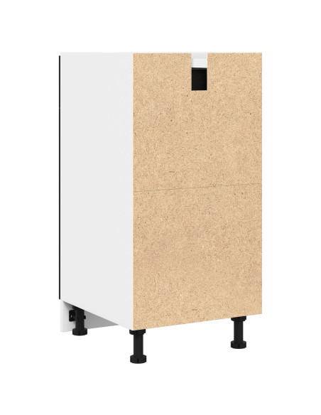 Mobile con cassetti - Rovere nero, 40x46x81.5 cm, Realizzato in legno ingegnerizzato