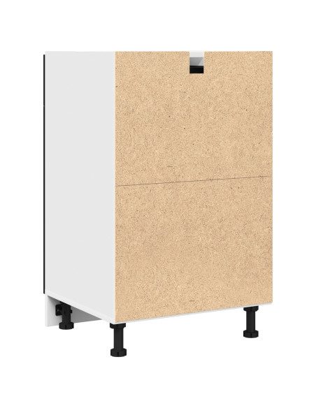 Cabinet a cassetti in rovere nero  - 50x46x81.5 cm